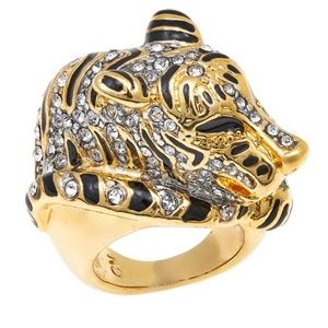 KJL by Kenneth Jay Lane Fanciful Tiger Ring